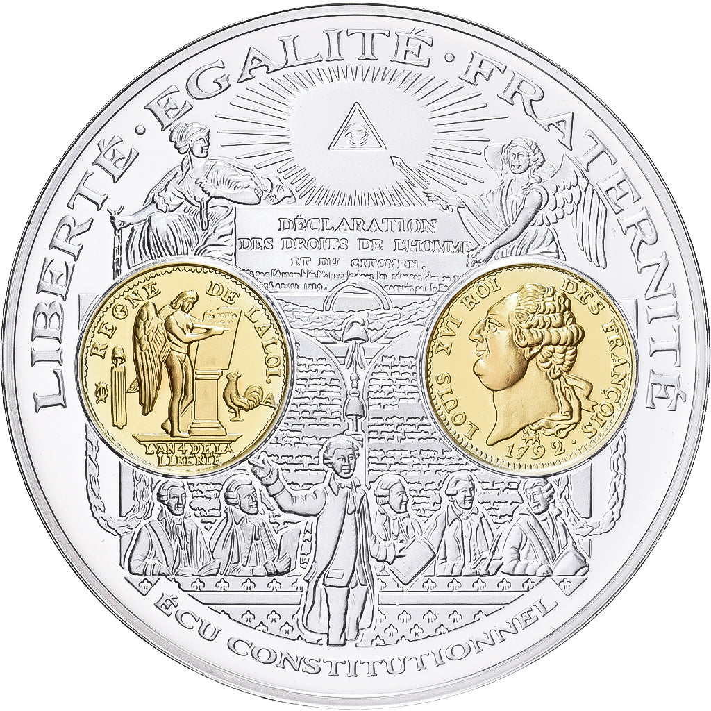 Frankrijk, Medaille, Histoire de la Monnaie Française, Ecu Constitutionnel