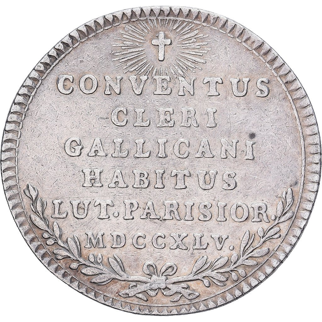 France, Token, Louis XV, Assemblée du clergé, 1745, Silver, EF(40-45)