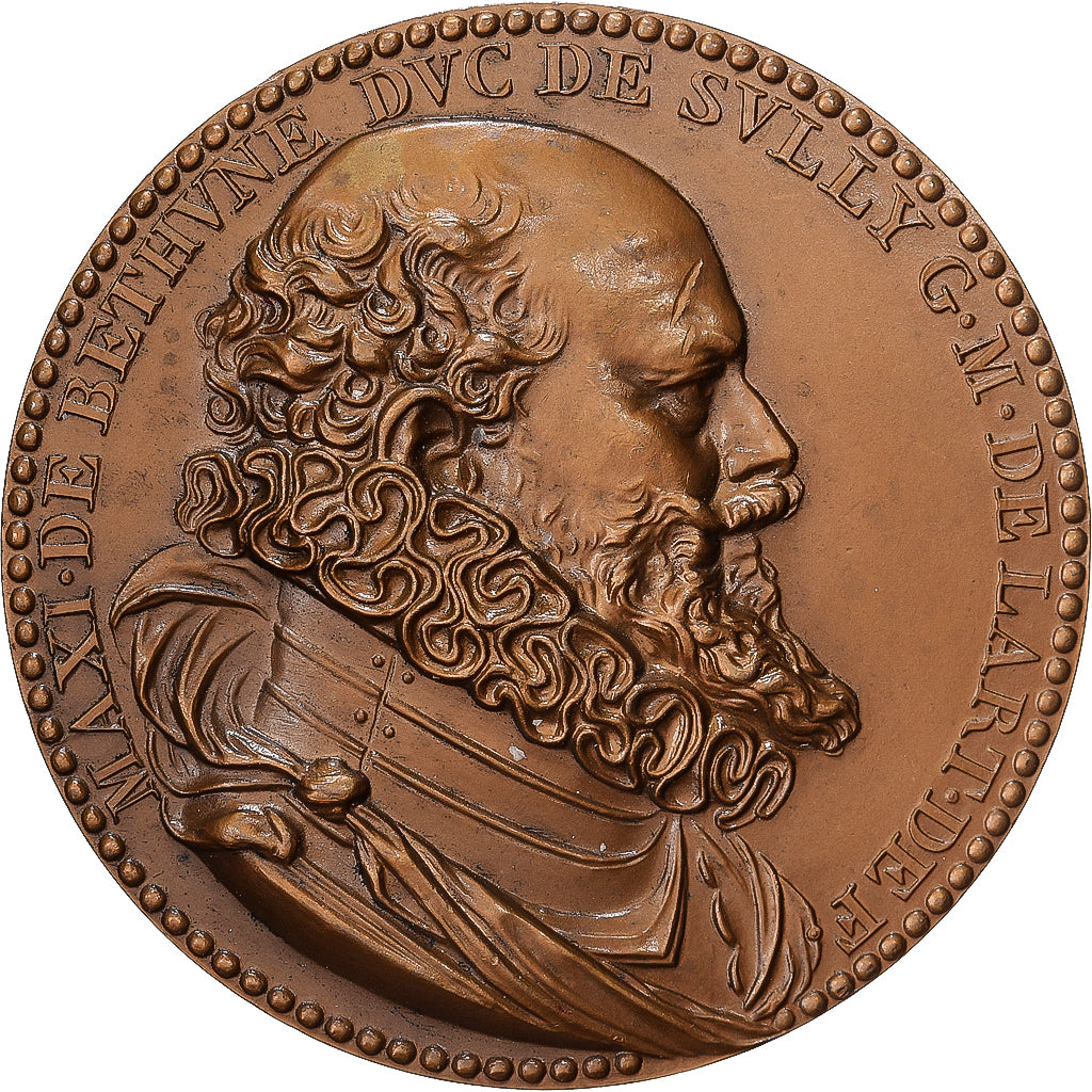 França, medalha, Maximilien de Béthune, Duc de Sully, Bronze, AU(55-58)