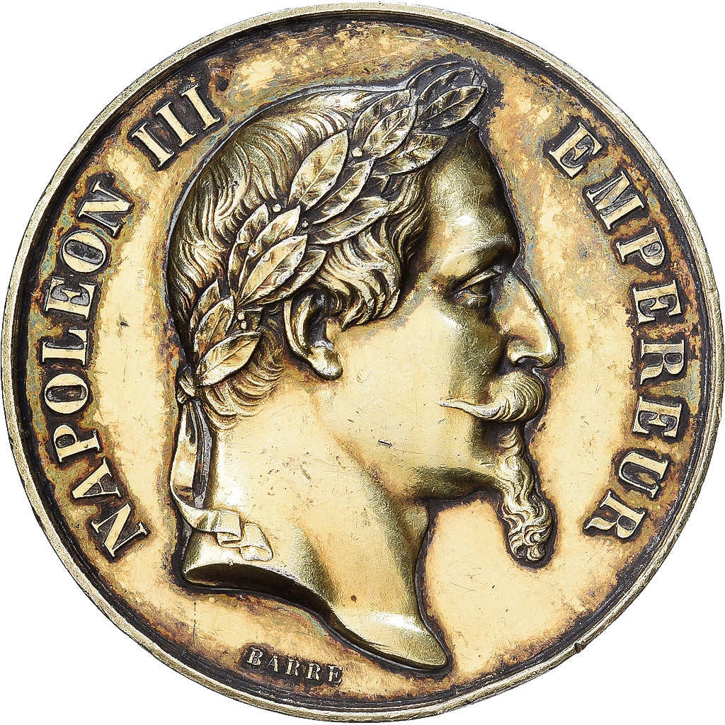 Francia, medaglia, Napoléon III, Prix de Musique, Vermeil, Barre, BB+
