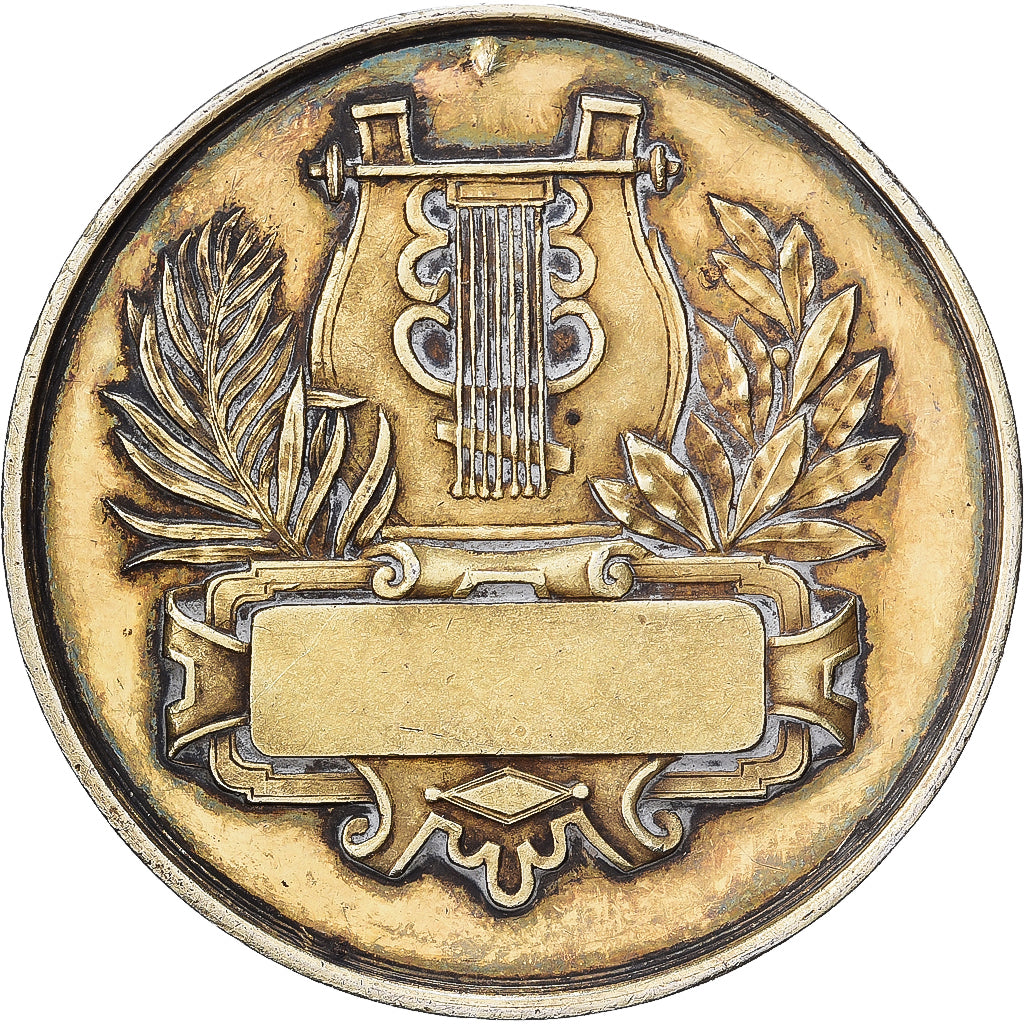 Francia, medaglia, Napoléon III, Prix de Musique, Vermeil, Barre, BB+
