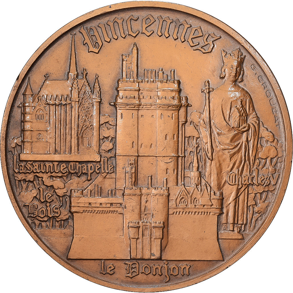 Francia, medaglia, Saint-Louis, Donjon de Vincennes, 1976, Bronzo, Crouzat, BB+