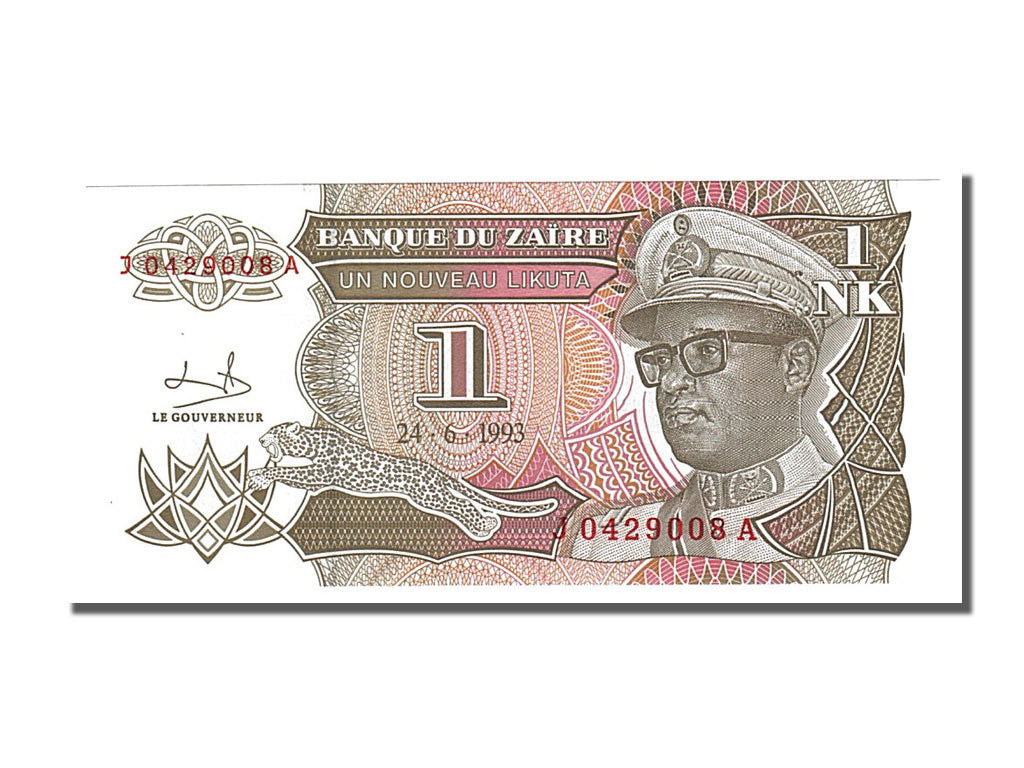 Banconote, Zaire, 1 Nouveau Likuta, 1993, 1993-06-24, FDS