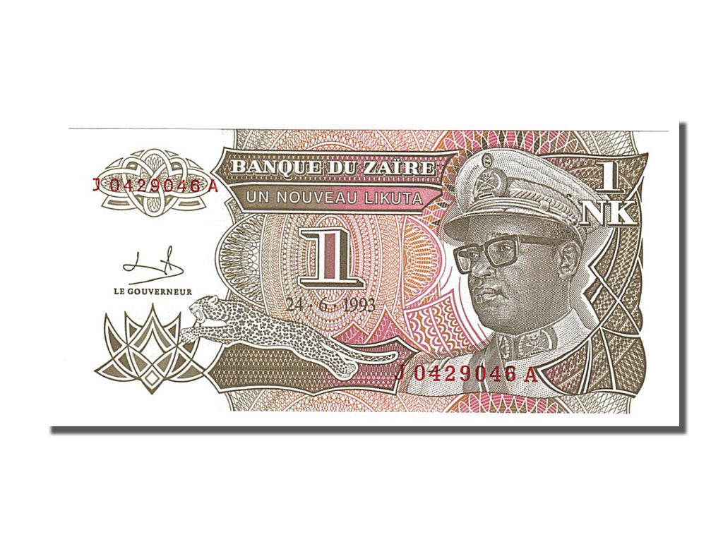 Banknote, Zaire, 1 Nouveau Likuta, 1993, 1993-06-24, UNC(65-70)