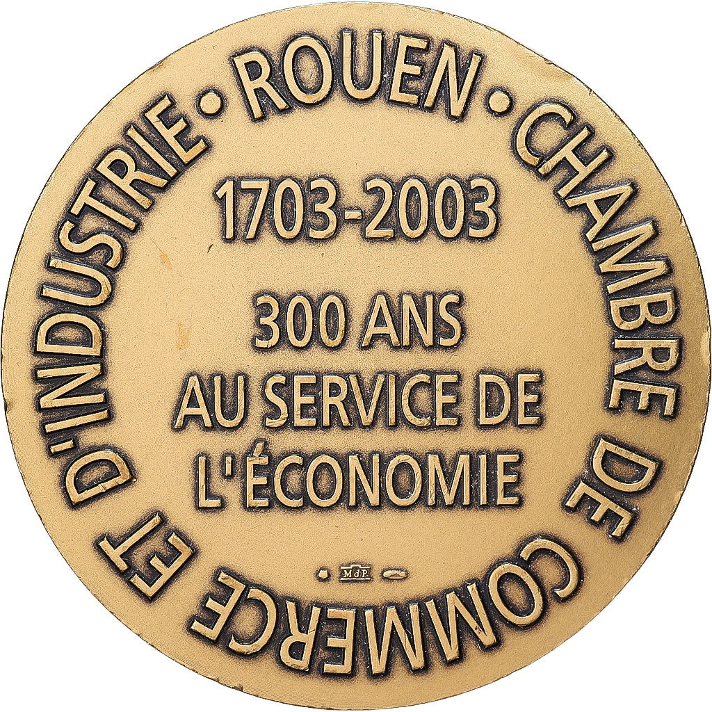 França, medalha, Chambre de Commerce et d'Industrie de Rouen, 2003, Bronze