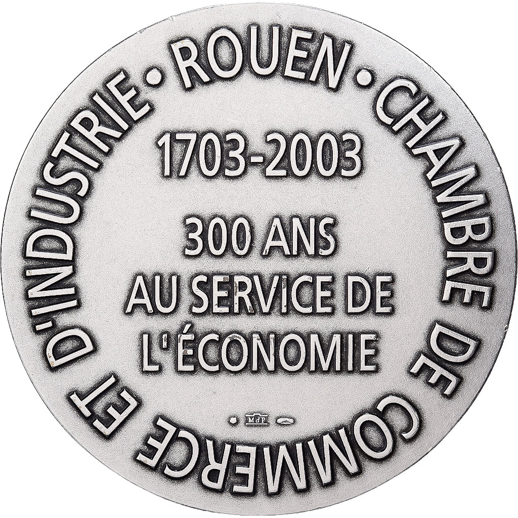 França, medalha, Chambre de Commerce et d'Industrie de Rouen, 2003, Prata