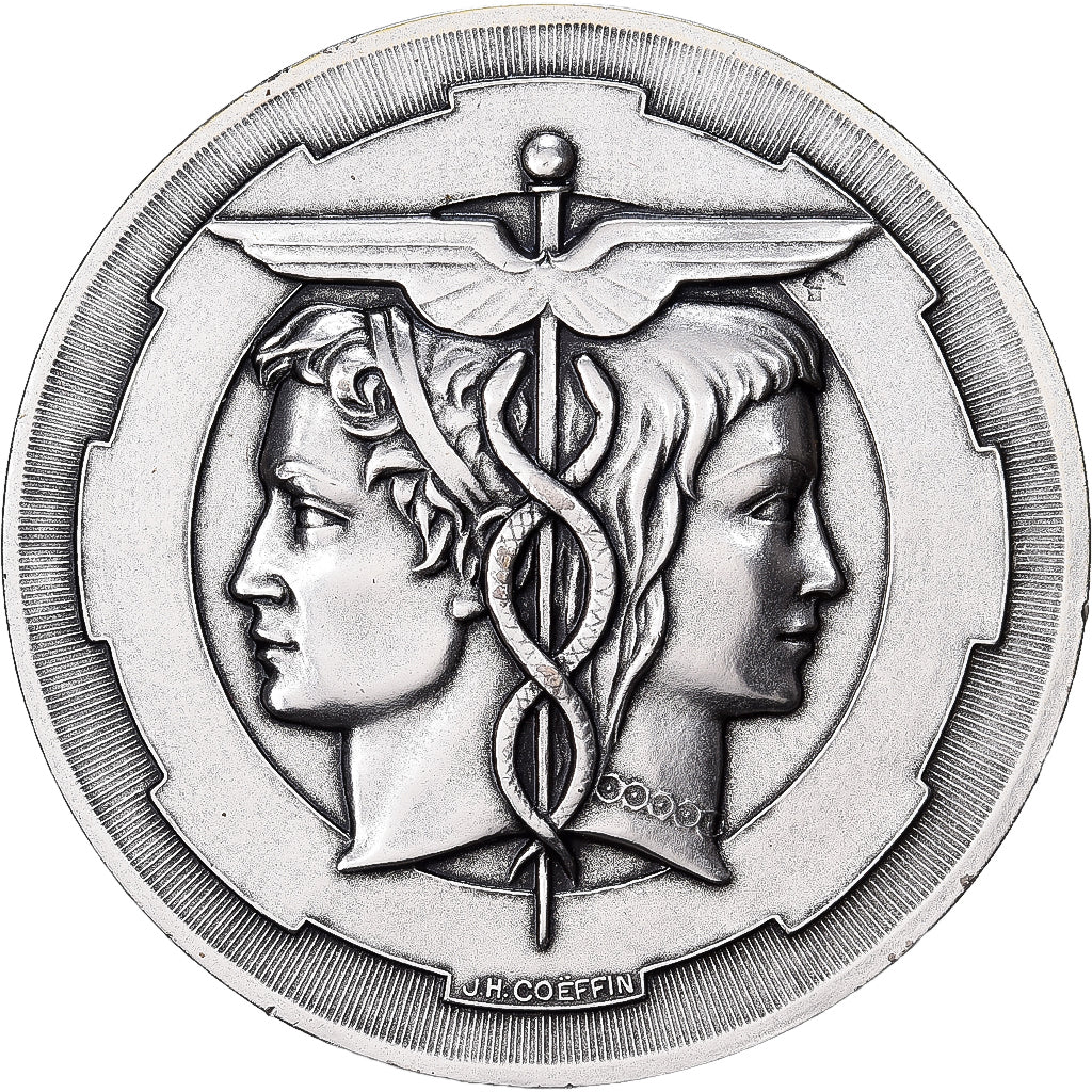 Francia, medaglia, Chambre de Commerce et d'Industrie de Rouen, 2003, Argento