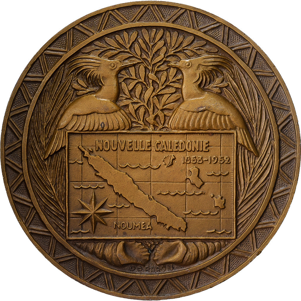 Francia, medaglia, Compagnie des messageries maritimes Calédonien, 1952