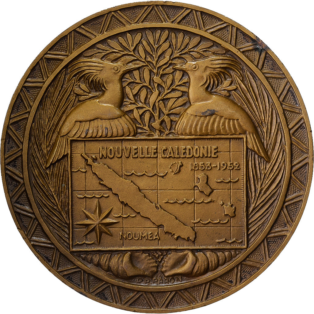 Francja, medal, Compagnie des messageries maritimes Calédonien, 1952, Brązowy