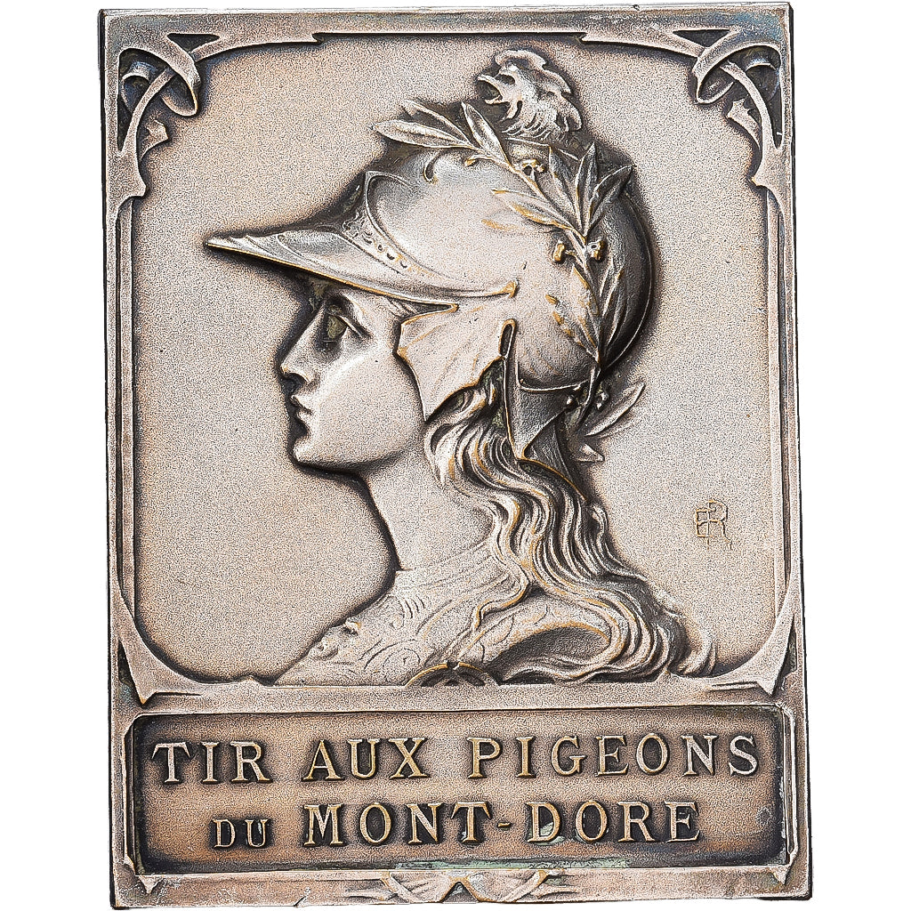 Frankreich, Medaille, Tir aux Pigeons du Mont-Doré, 1905, Silvered bronze, SS+