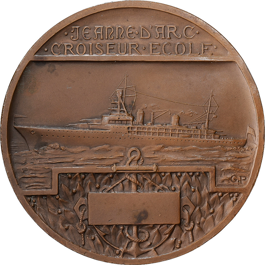 Francja, medal, Jeanne d'Arc, Croiseur Ecole, Brązowy, Prud'homme.G, AU(50-53)