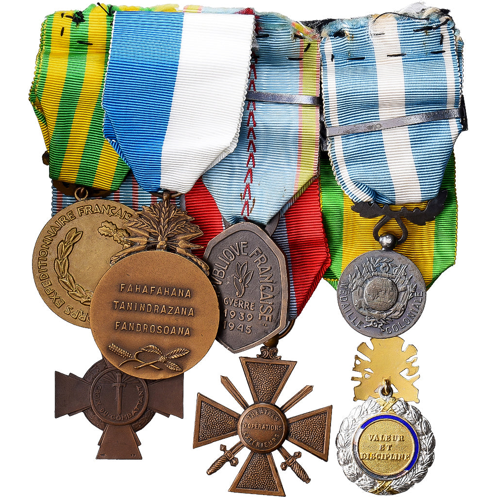 França, Placard de Décorations Coloniales, Indochine, WAR, medalha, Qualidade