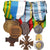 France, Placard de Décorations Coloniales, Indochine, WAR, Medal, Excellent