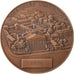 Francja, medal, Assemblée Nationale, Edgar Faure, 1976, Brązowy, AU(55-58)