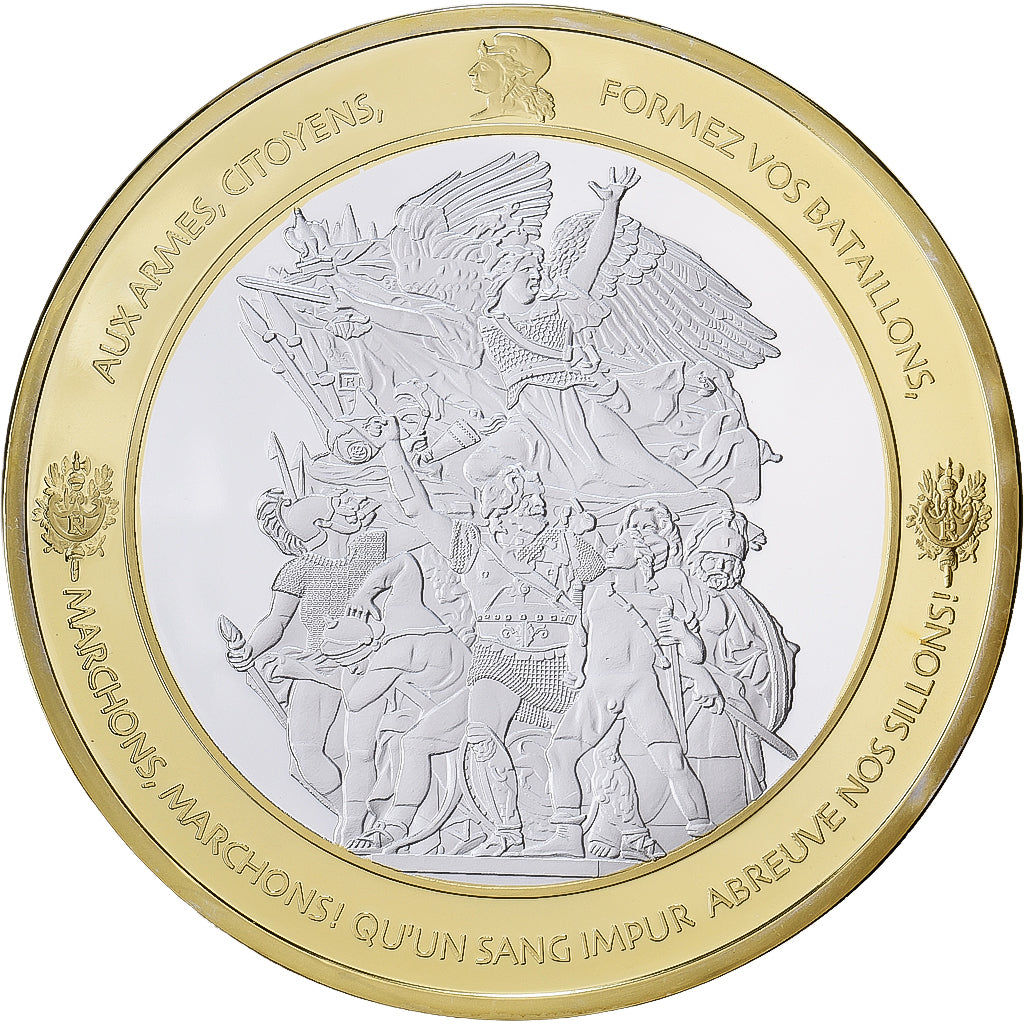 Francia, medaglia, Les piliers de la République, Ottone ricoperto in rame, SPL+
