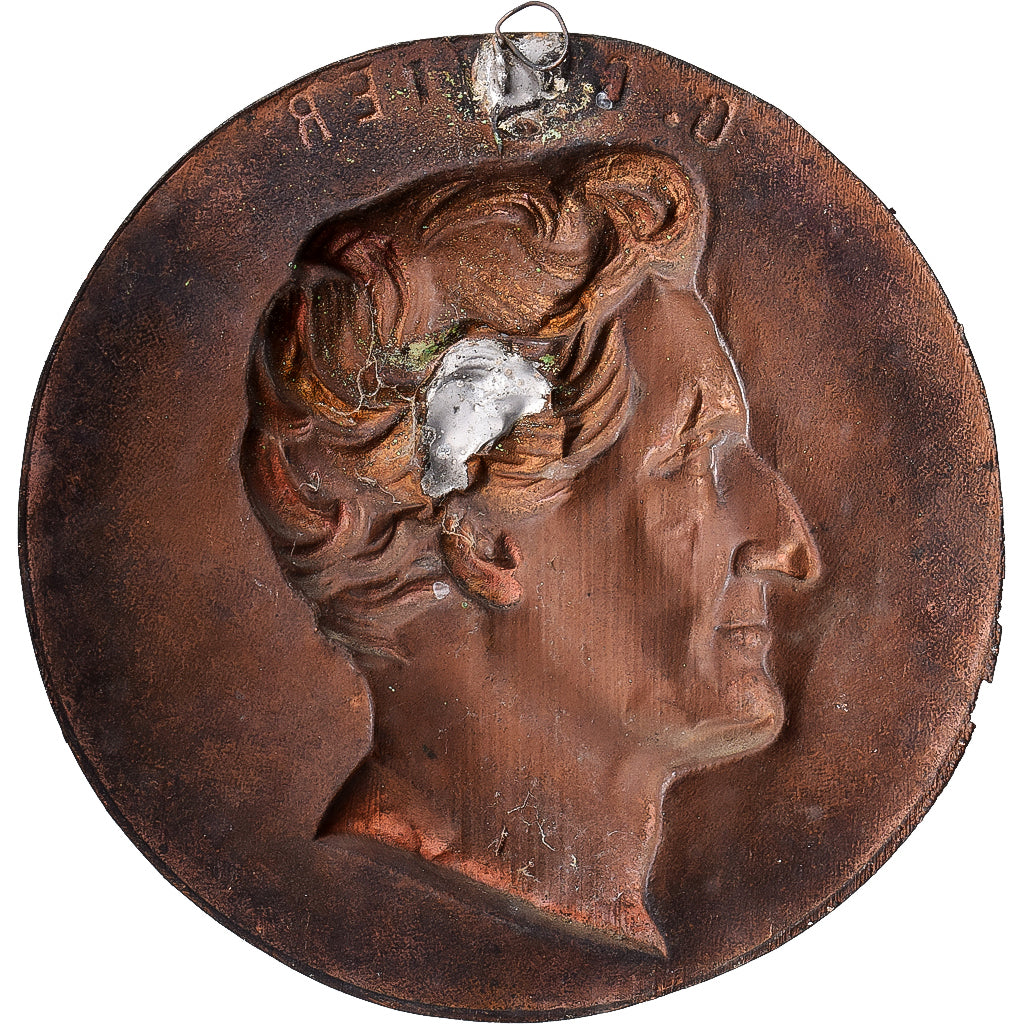 Francja, medal, Georges Cuvier, Miedź, Cliché Uniface, EF(40-45)