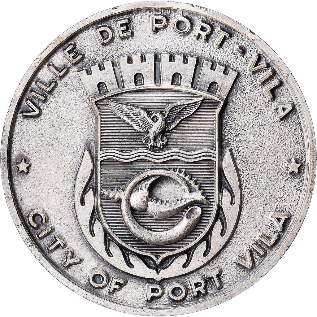 Vanuatu, Medal, Ville de Port-Vila, Silvered bronze, EF(40-45)