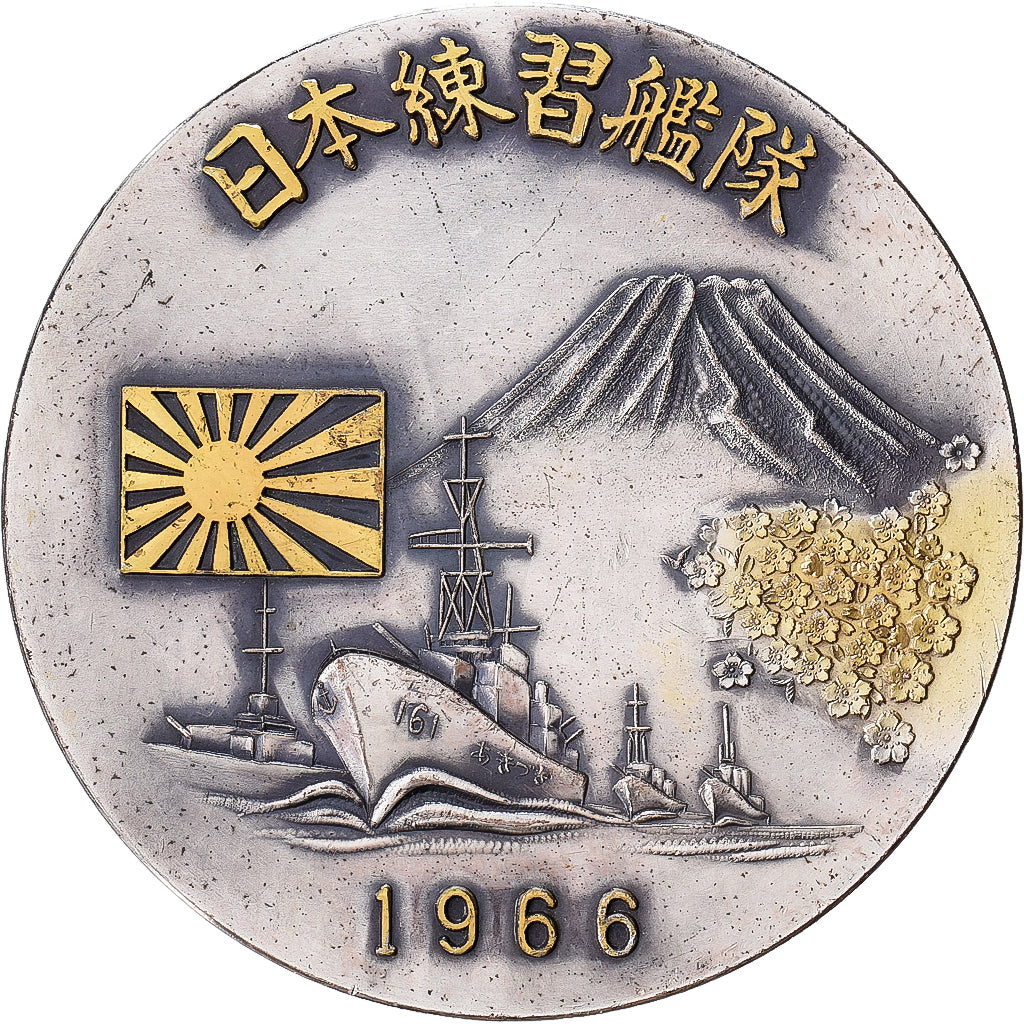 Japan, Medal, Japanese Training Squadron, 1966, Silvered bronze, AU(50-53)