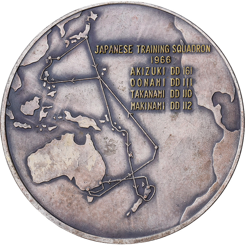 Japan, Medal, Japanese Training Squadron, 1966, Silvered bronze, AU(50-53)
