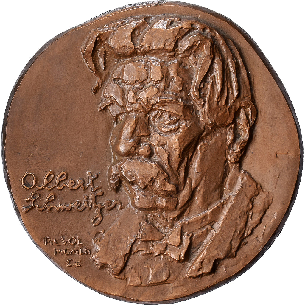 Frankreich, Medaille, Albert Schweitzer, Bronze, Revol, UNZ