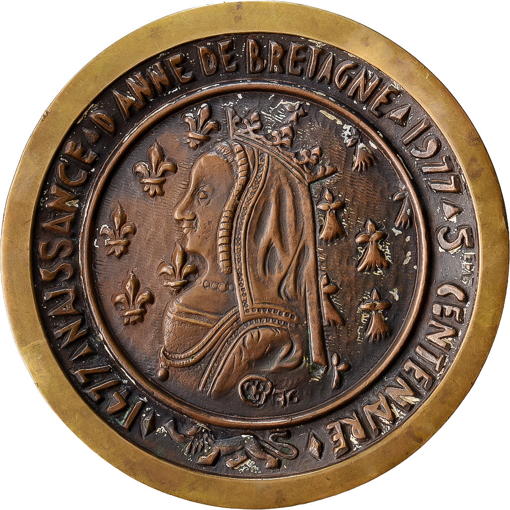 Francia, medaglia, Anne de Bretagne, Bronzo, SPL-