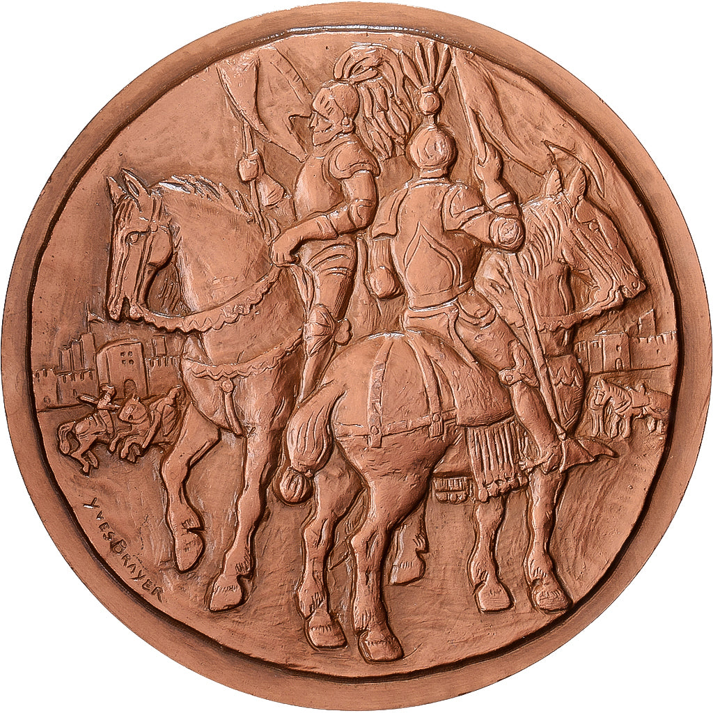 Francja, medal, Cordes sur Ciel, 1974, Miedź, MS(63)