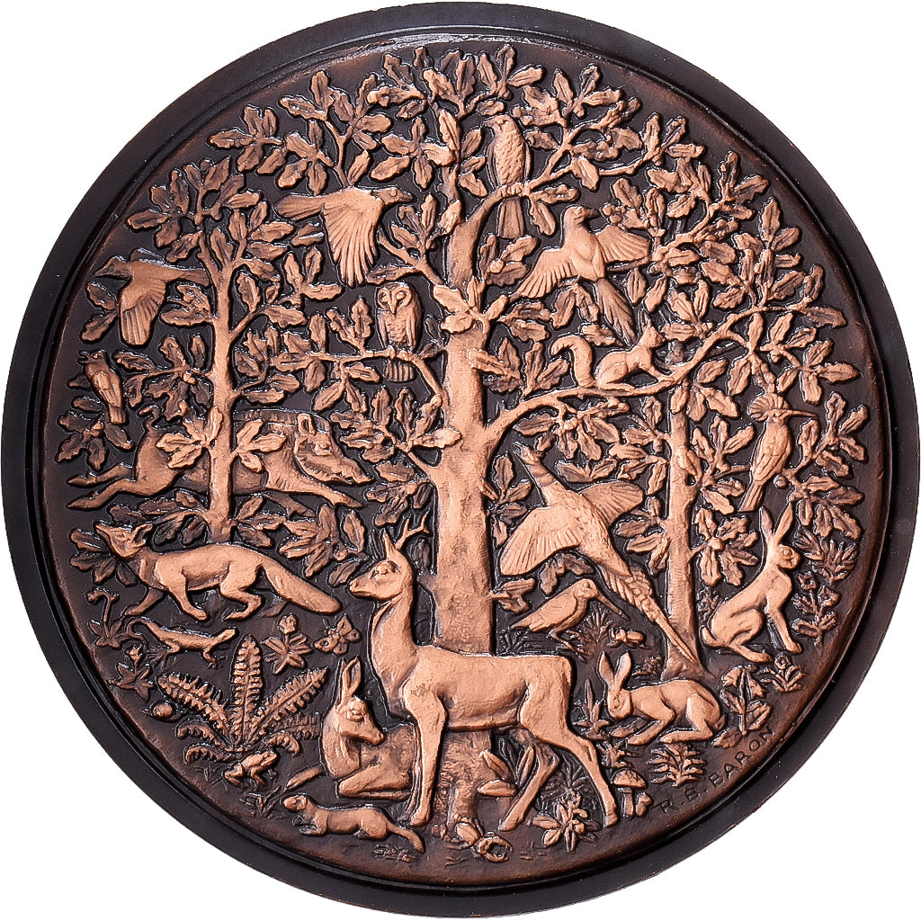 France, Medal, Château de Bonaguil-en-Quercy, 1967, Copper, Baron, MS(63)