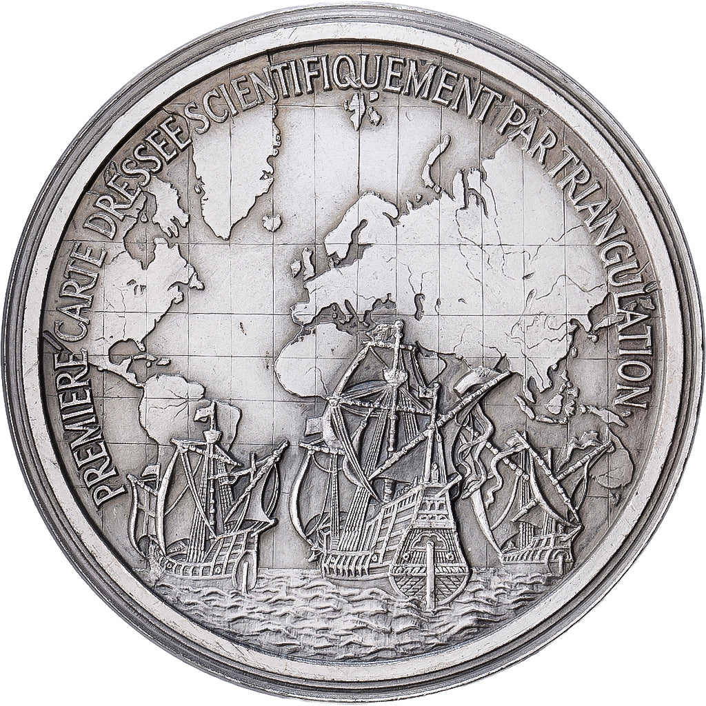 France, Medal, Gérard Kremer, dit Mercator, 1972, Silver Plated Copper
