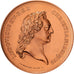 France, Médaille, Louis XV, Construction de l'Hôtel des Monnaies, Cuivre, SUP