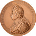 Francia, medaglia, Louis XIV, Château de Versailles, 1687, Bronzo, Molart