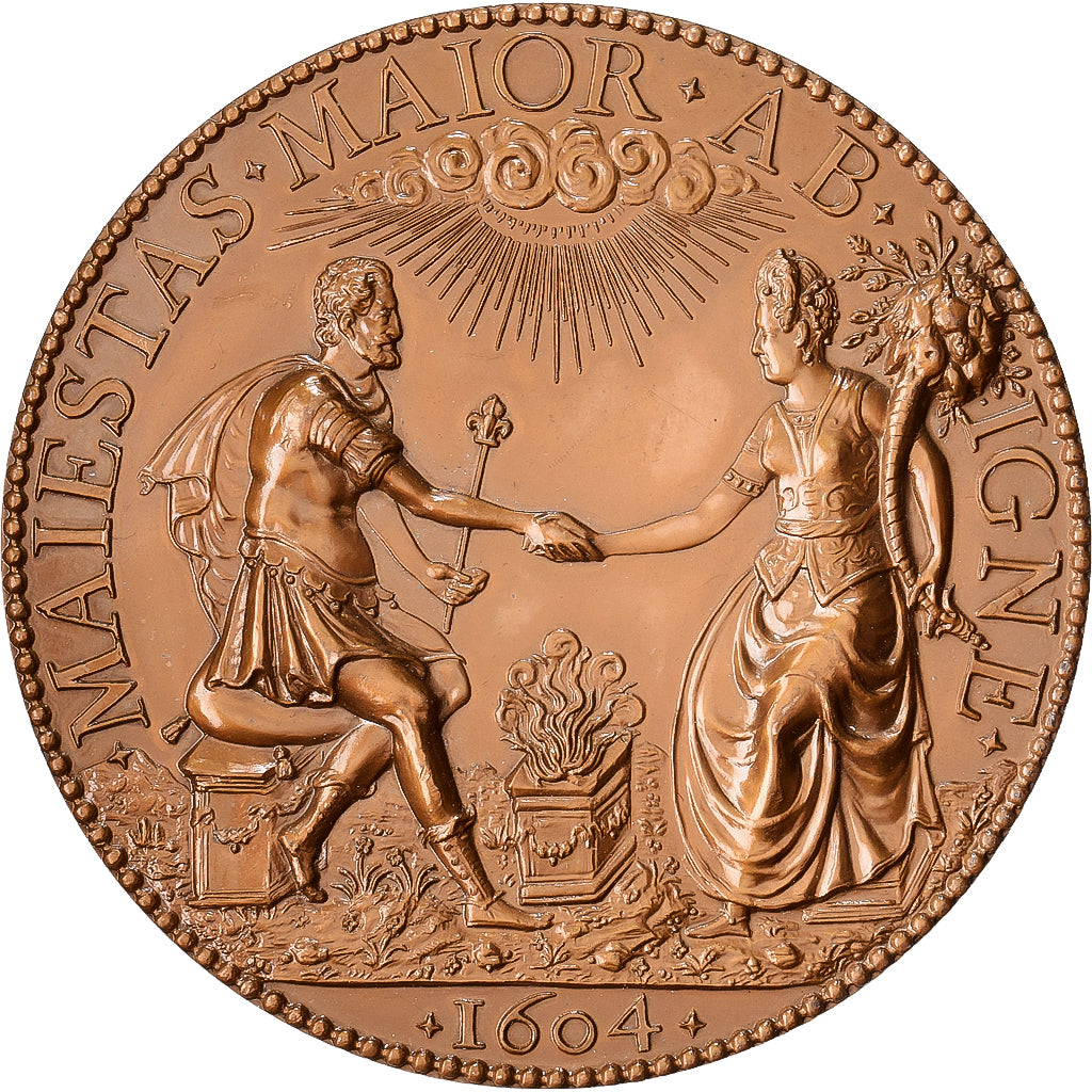 Francia, medaglia, Henri IV et Marie de Médicis, History, Restrike, SPL, Bronzo