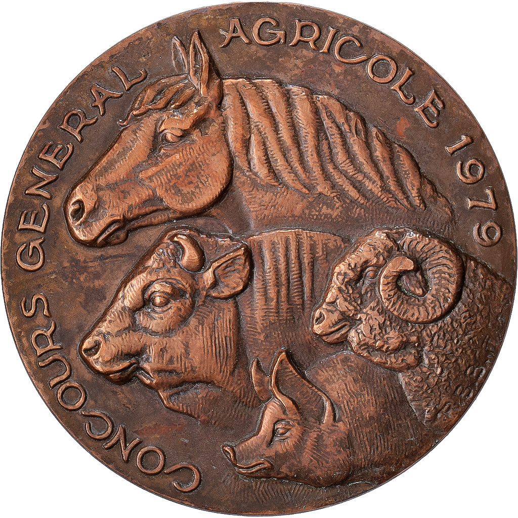 France, Medal, Salon International de l'Agriculture de Paris, 1979, Bronze