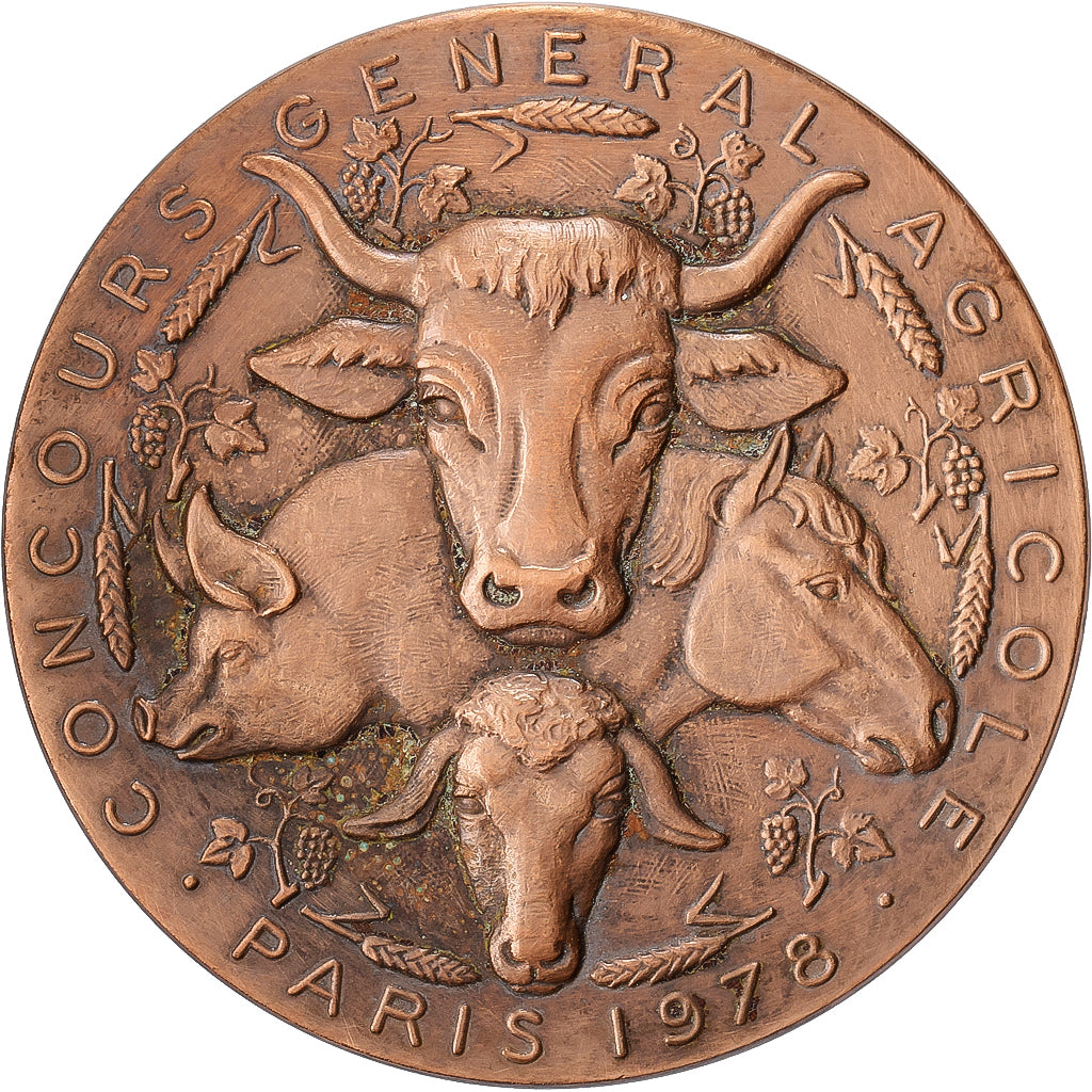 Francia, medaglia, Salon International de l'Agriculture de Paris, 1978, Bronzo