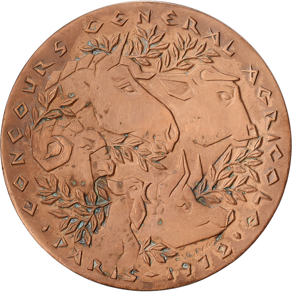 Francia, medaglia, Salon International de l'Agriculture de Paris, 1972, Bronzo