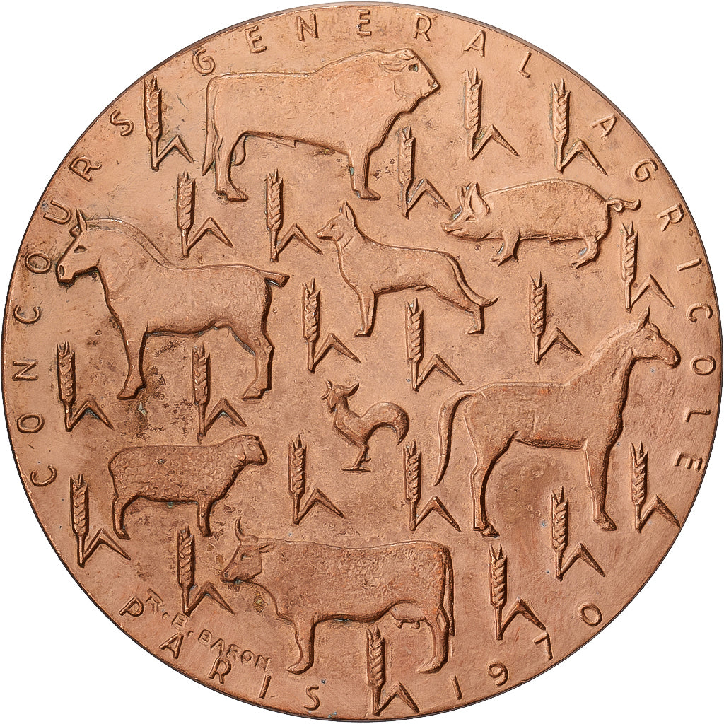 Francia, medaglia, Salon International de l'Agriculture de Paris, 1970, Bronzo