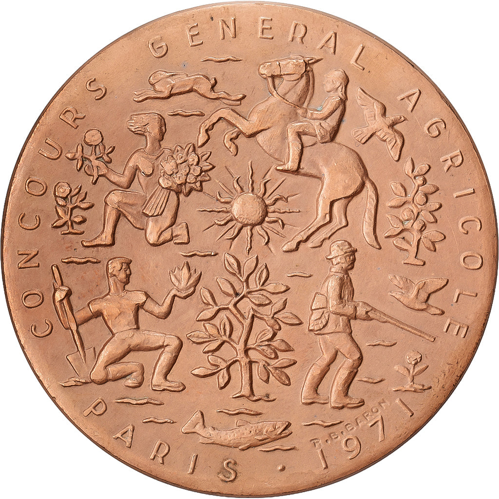 Francia, medaglia, Salon International de l'Agriculture de Paris, 1971, Bronzo