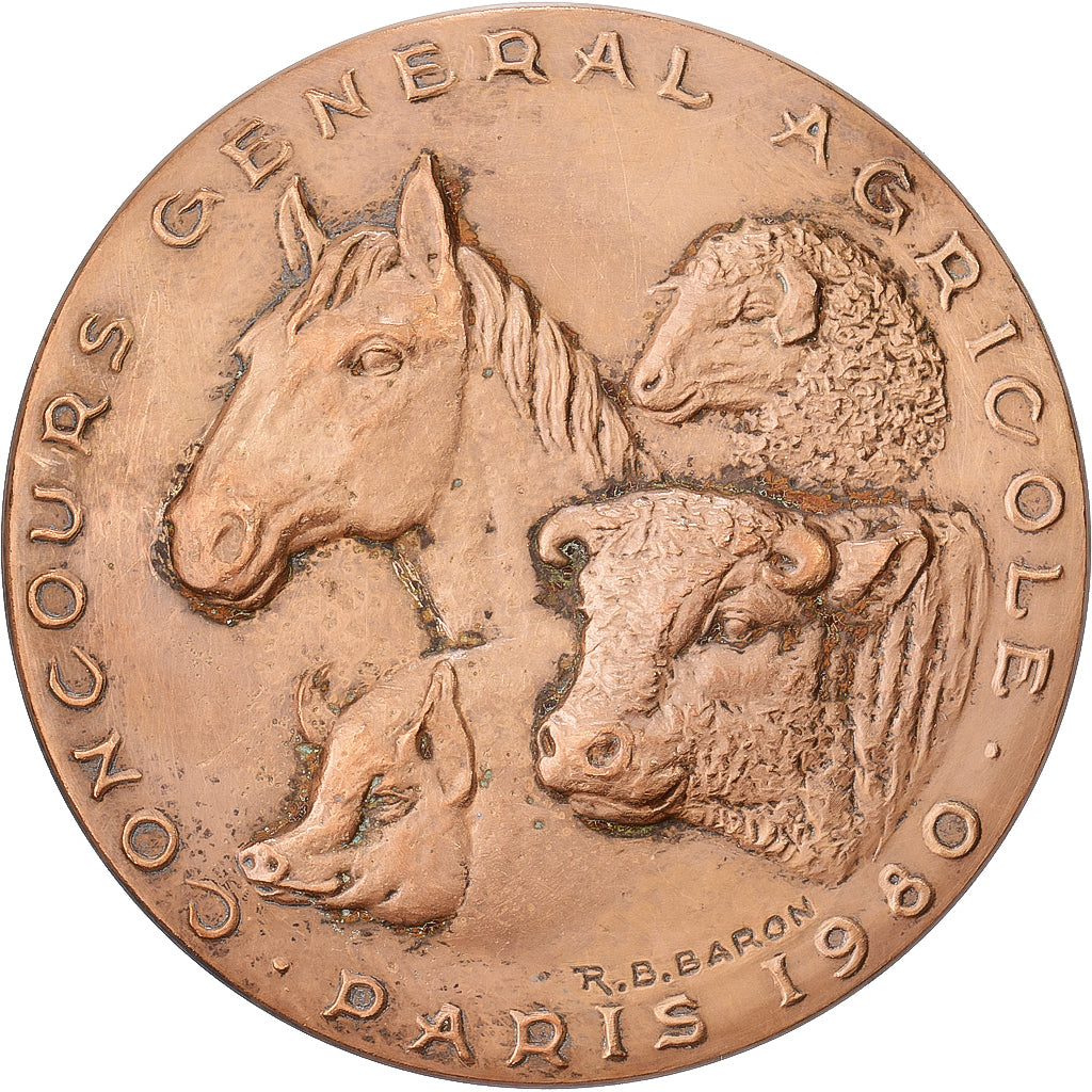 Francia, medaglia, Salon International de l'Agriculture de Paris, 1980, Bronzo