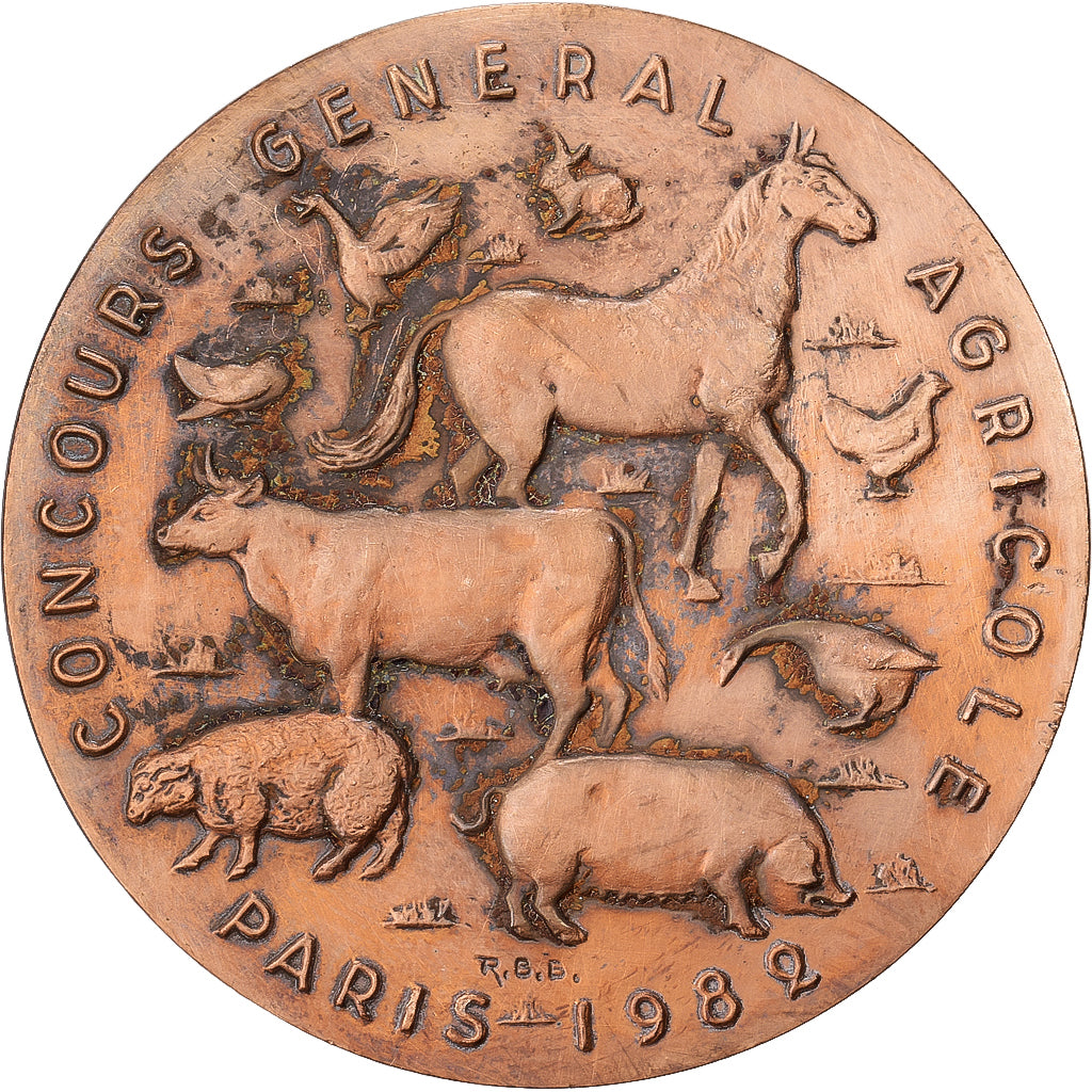 Francja, medal, Salon International de l'Agriculture de Paris, 1982, Brązowy