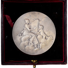 França, medalha, Cinquantenaire des Grands Magasins du Louvre, 1905, Prata