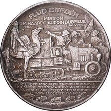 France, Medal, Raid Citroën, Mission GM-Haardt-Audouin Dubreuil, 1923, Silvered