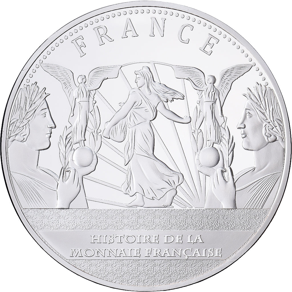 Francia, medaglia, Histoire de la Monnaie Française, 1 Franc 1943, 2013, Copper