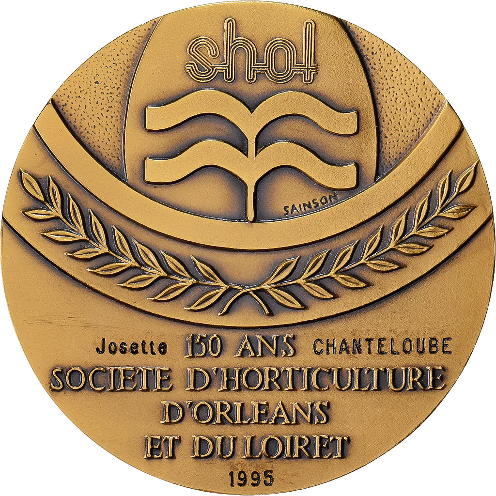 França, medalha, Société d'Horticulture d'Orléans et du Loiret, 1995
