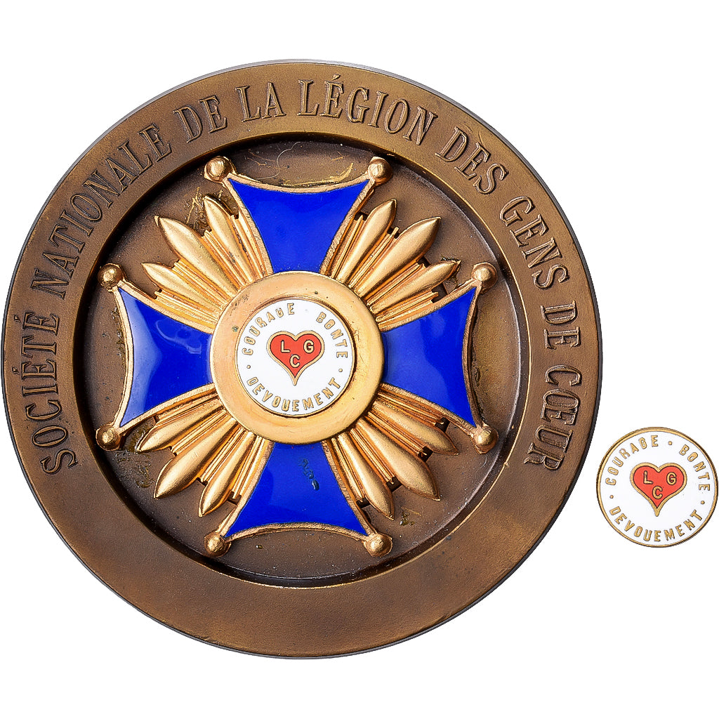 França, medalha, Société Nationale de la Légion des Gens de Coeur, Bronze
