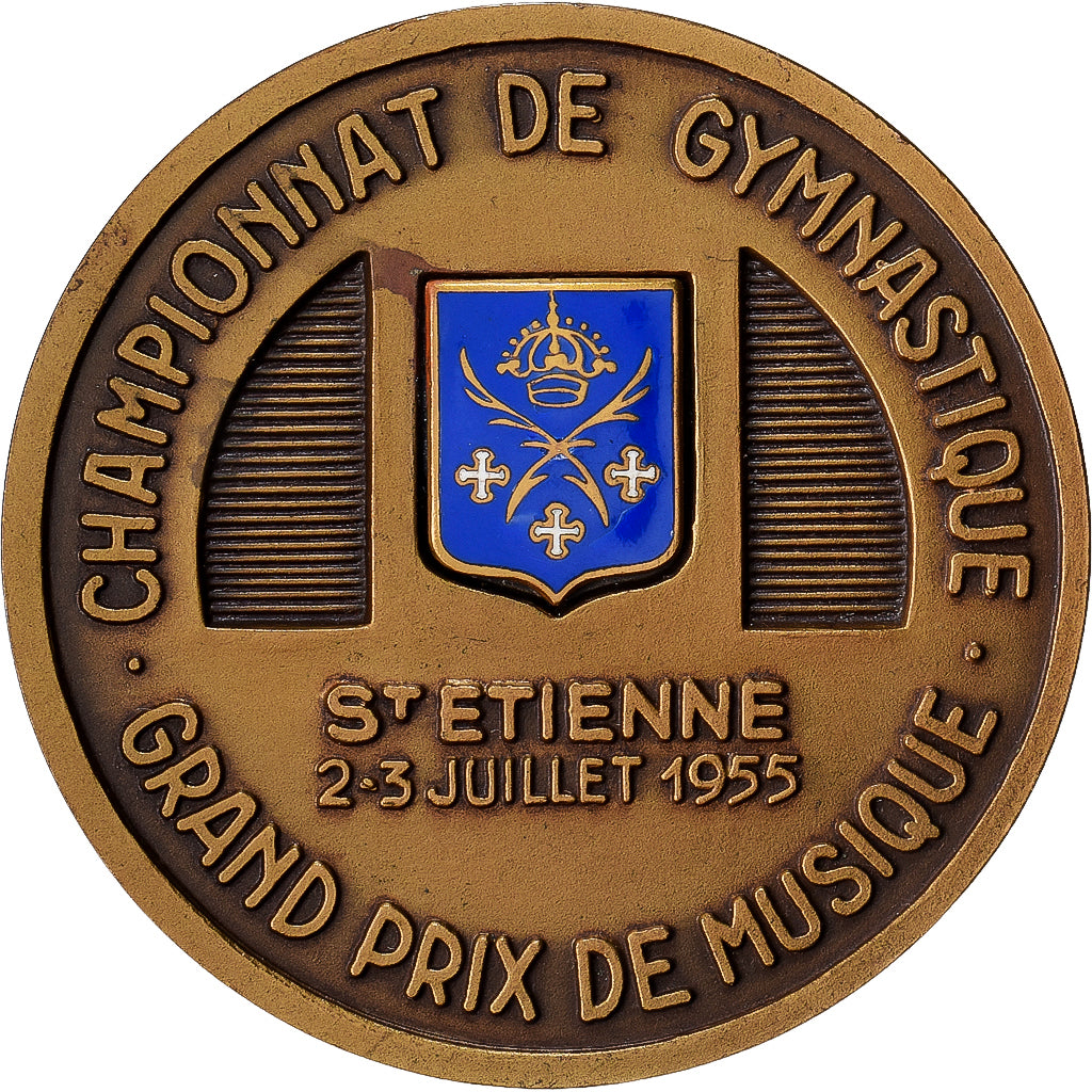 Francja, medal, Championnat de Gymnastique, Saint-Etienne, 1955, Brązowy