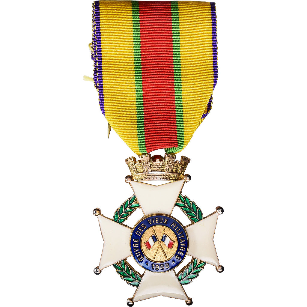 França, Oeuvre des Vieux Militaires, medalha, 1900, Não colocada em