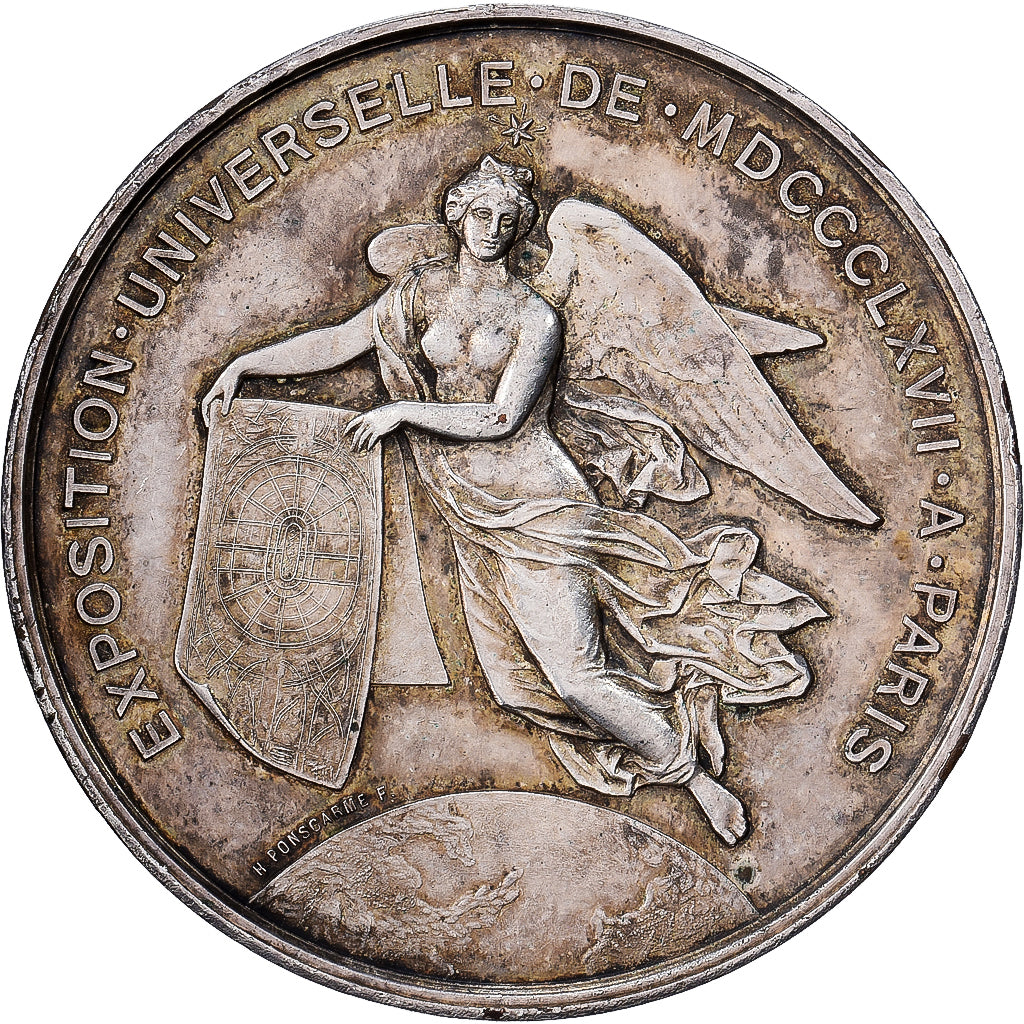 Francja, medal, Exposition universelle de Paris, 1867, Srebro platerowane