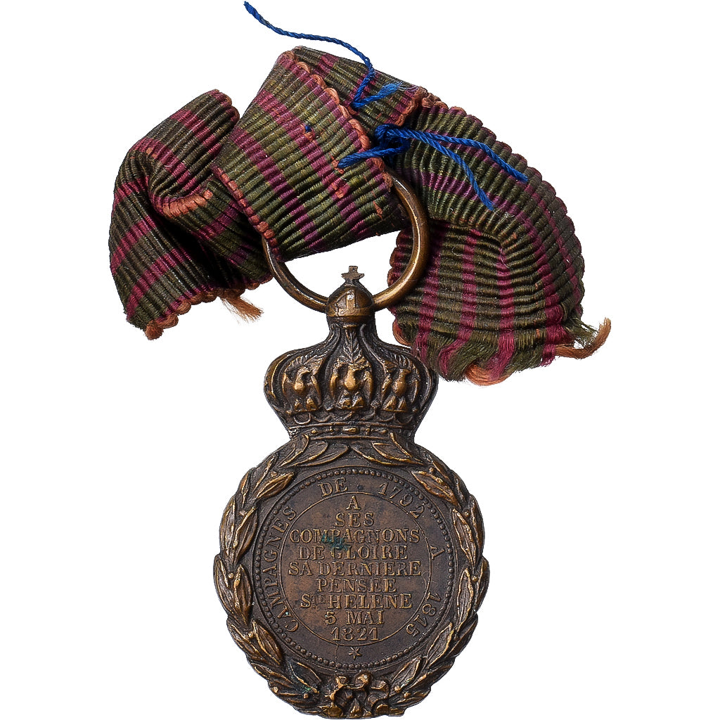 França, Médaille de Saint Hélène, História, medalha, 1857, Réduction