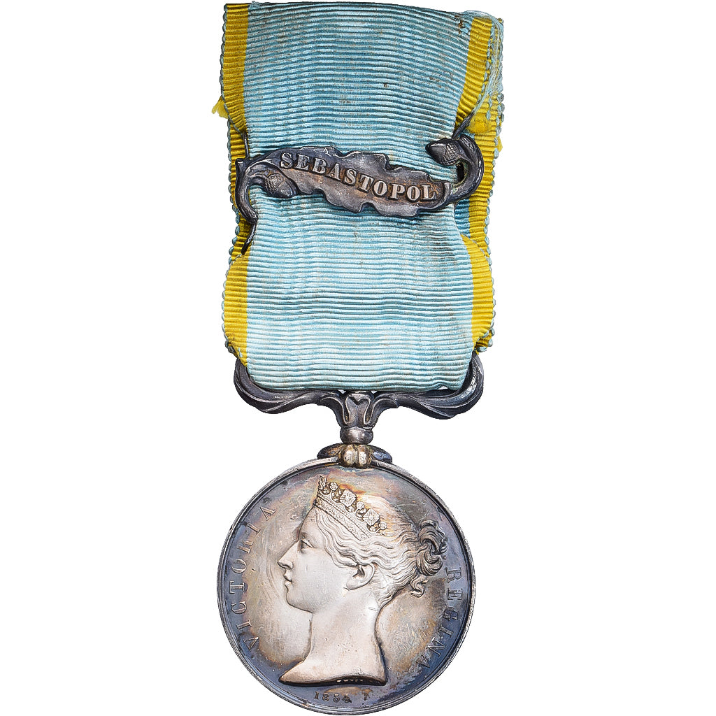 Reino Unido, Victoria, Crimée, Sébastopol, WAR, medalha, 1854, Qualidade