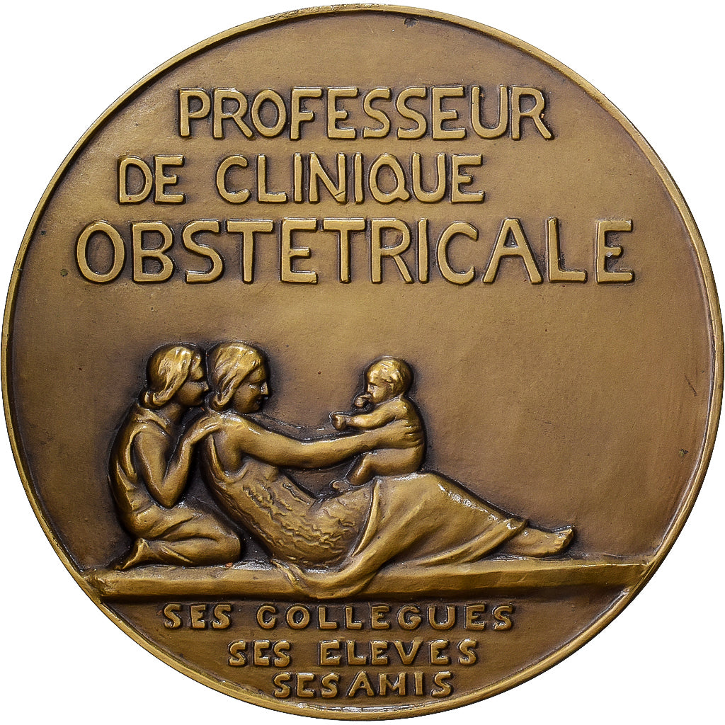 Francja, medal, Jean Anderodias,, Brązowy, Chrétien, AU(55-58)