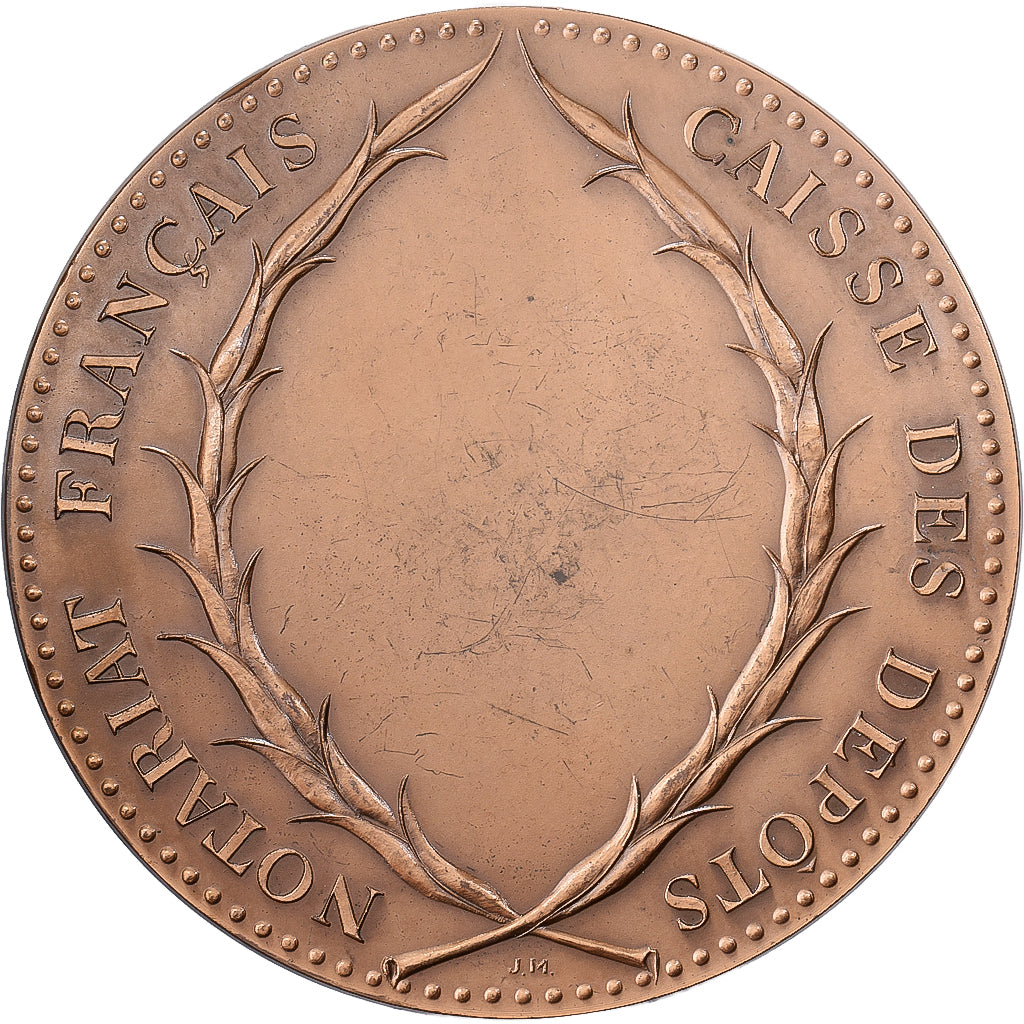 Francia, medalla, Notariat Français, Caisse des Dépôts, Henry François